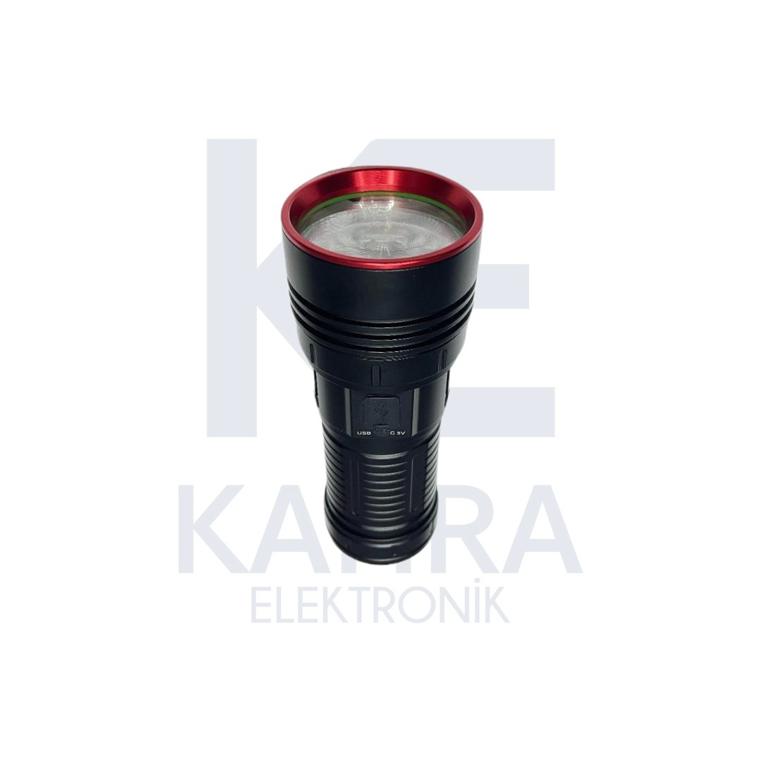 Pd-10200 Profesyonel Avcı El Feneri Zoomlu - 35w 3500 Lümen - Görsel 5