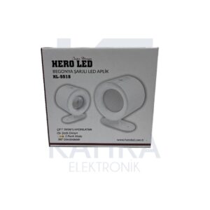 HL-5518 Begonya 5W Çift Taraflı Şarjlı Led Aplik 360° Dönebilir Duvar Aplik