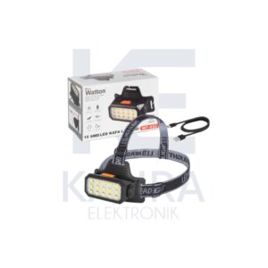 WT-652 ŞARJLI KAFA FENERİ 15 LEDLİ SARI/BEYAZ