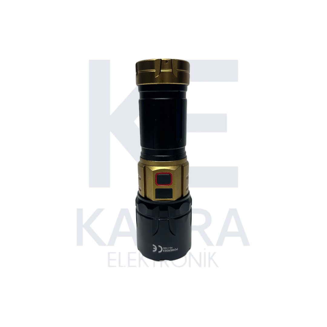 Pd-11500 40w 4000 Lümen Profesyonel Zoomlu Avcı El Feneri - Görsel 3
