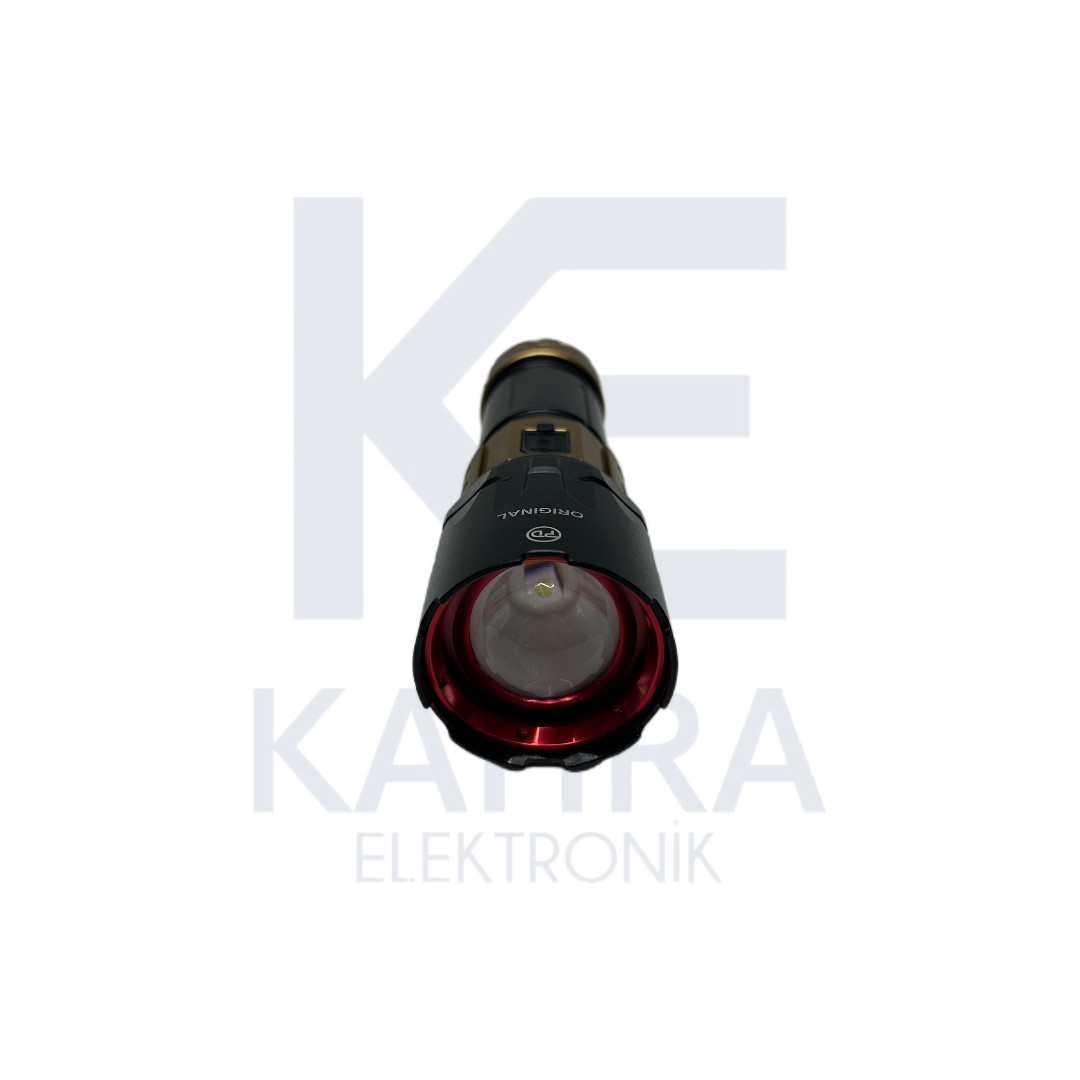 Pd-11500 40w 4000 Lümen Profesyonel Zoomlu Avcı El Feneri - Görsel 4