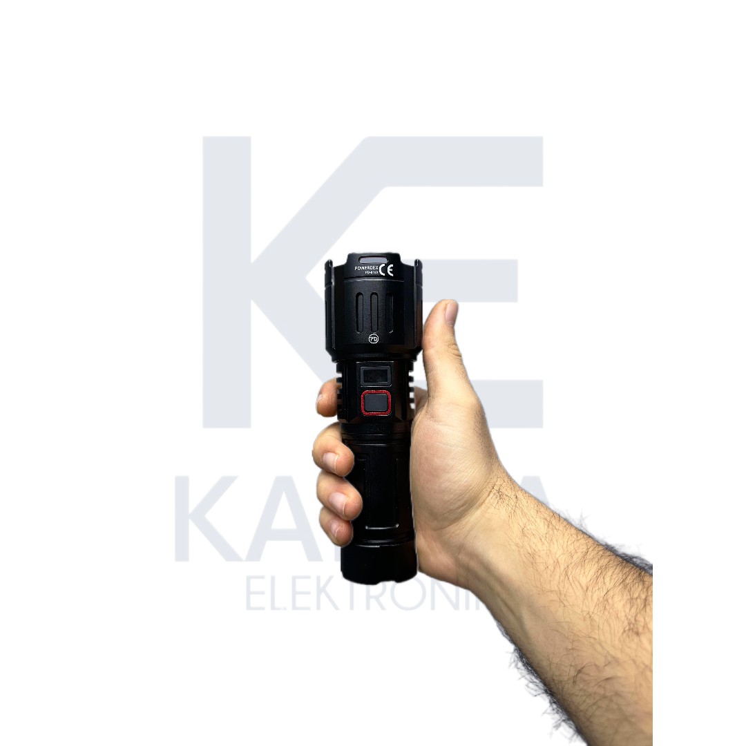 Pd-9100 30W 2800 Lümen Zoomlu Şarjlı Avcı Feneri - Görsel 6