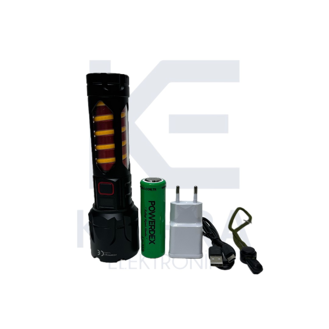 Pd-8800 20W 2000 Lümen El&Masa Feneri Profesyonel Zoom