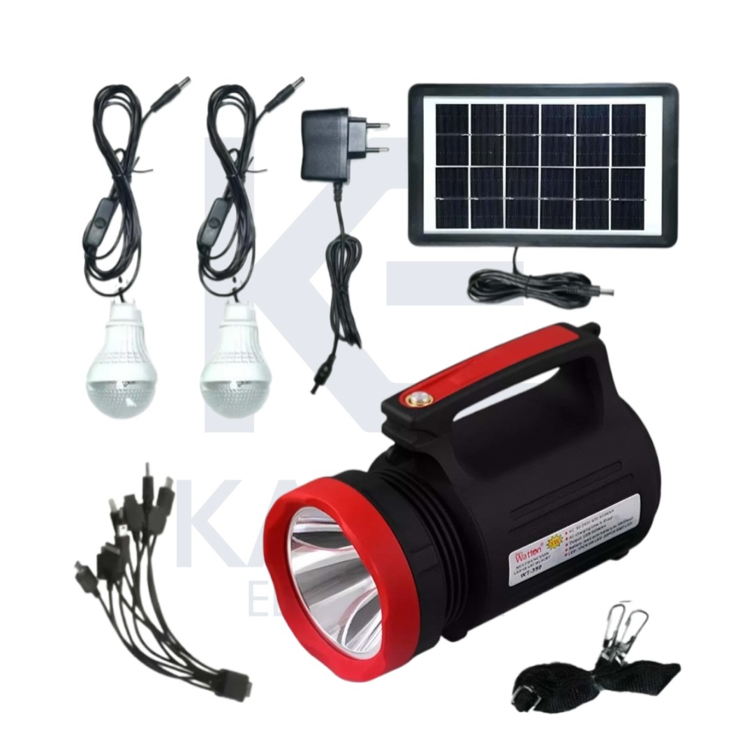 Wt-315 Aynalı El Feneri & Solar Şarj - Led Ampul Aydınlatması