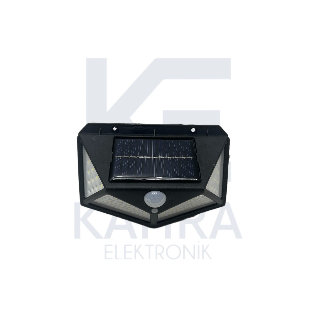 100 LEDLİ BAHÇE SOLAR DUVAR ARMATÜRÜ 1200 LÜMEN HL-5163 - Görsel 3