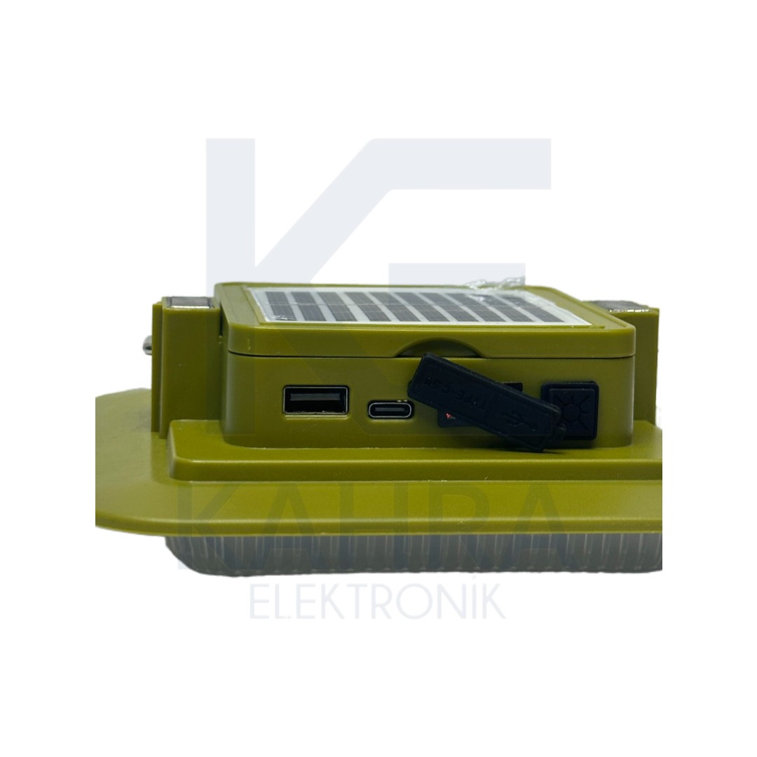 PT-385 Kamp&Bahçe Lambası Şarjlı-Solar Masa Ve Askı Aparatlı - Görsel 6