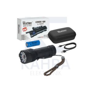 WATTON WT-623 8+1 Led Şarjlı El Feneri