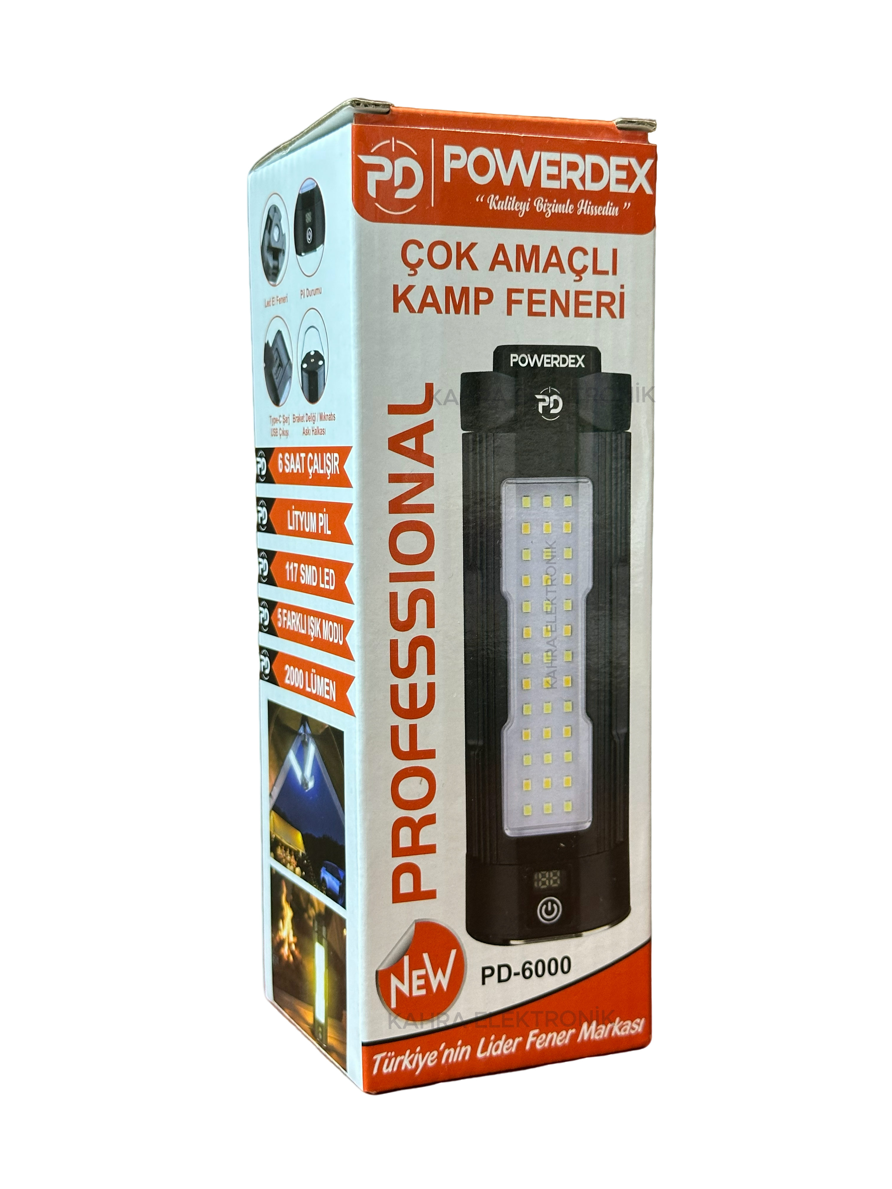 powerdex pd-6000 çok amaçlı kamp feneri